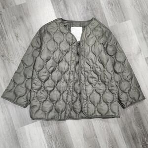 Rothco M-65 Quilted Field Liner Army Military Jacket Mens Large Punk Grunge